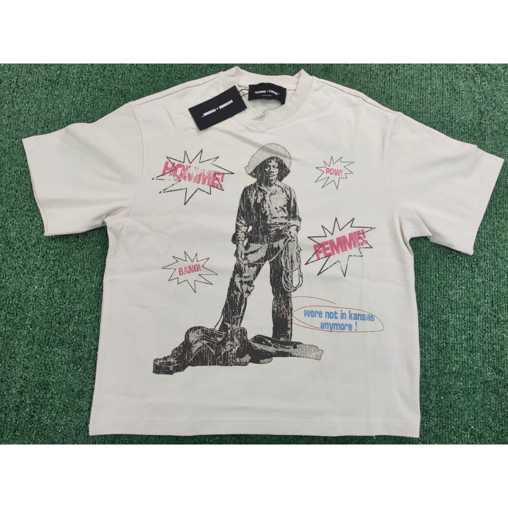 Homme Femme Top Gun Cropped White T Shirt Size Medium  New With Bags And Tags
